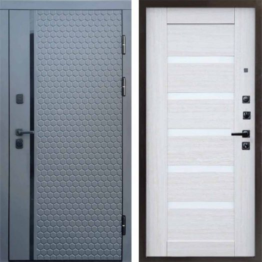 Входная дверь Termo-door Simple Графит - Царга Лиственница