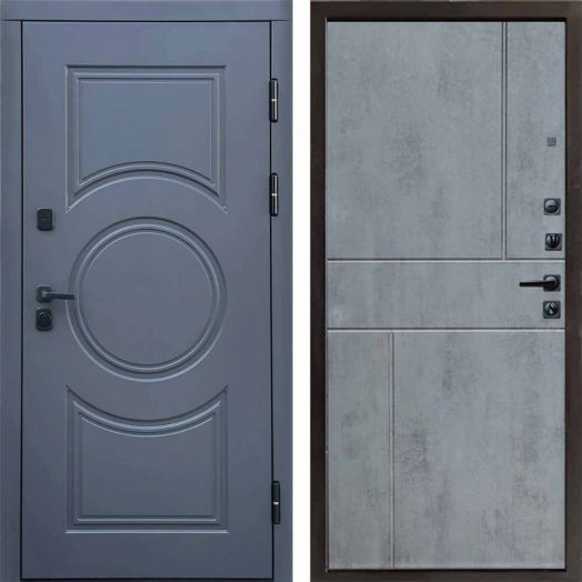 Входная дверь Termo-door Сфера - Горизонт Бетон темный