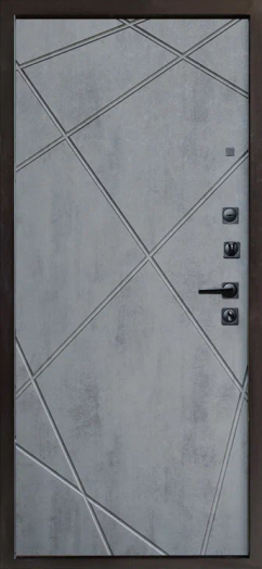 Входная дверь Termo-door Сфера - Лучи Бетон темный