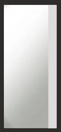 Входная дверь Termo-door Сфера - Широкое Зеркало Фацет Белый софт