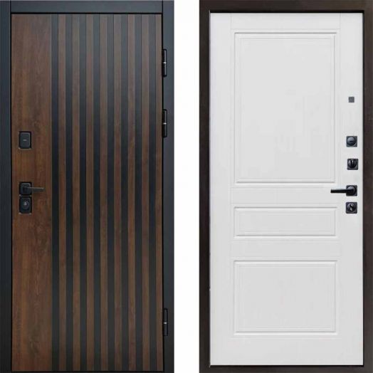 Входная дверь Termo-door Кантри - Классика Белое дерево