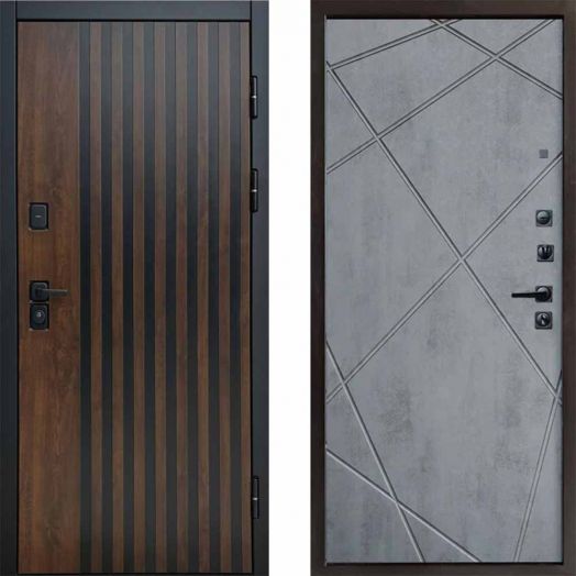 Входная дверь Termo-door Кантри - Лучи Бетон темный