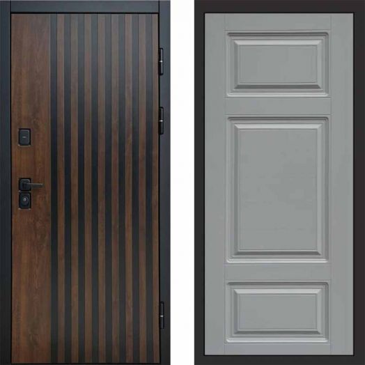 Входная дверь Termo-door Кантри - Лион Грей софт