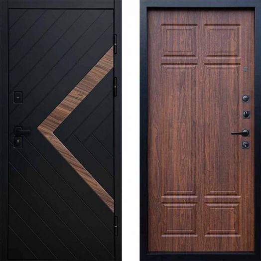 Входная дверь Termo-door Плэй - Орех премиум