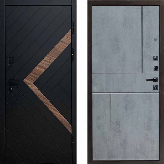 Входная дверь Termo-door Плэй - Горизонт Бетон темный