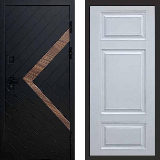 Входная дверь Termo-door Плэй - Лион Белый софт