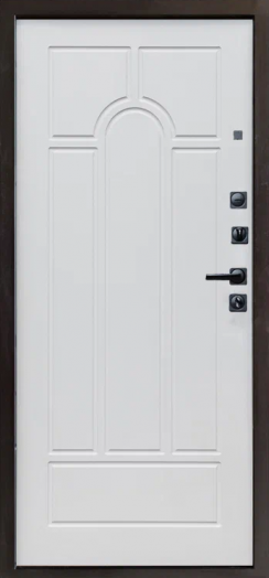 Входная дверь Termo-door Геометрия - Арка Белое дерево