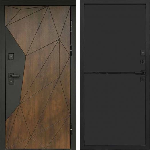 Входная дверь Termo-door Геометрия - Нео Black