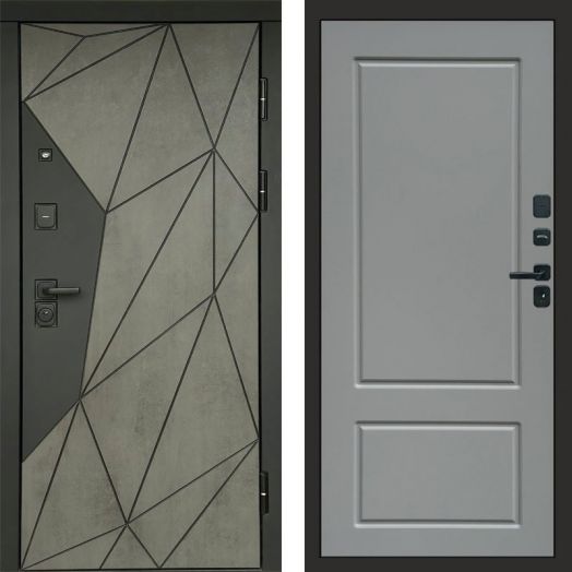 Входная дверь Termo-door Геометрия Бетон - Марсель Грей софт