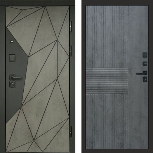 Входная дверь Termo-door Геометрия Бетон - Мастино Бетон темный
