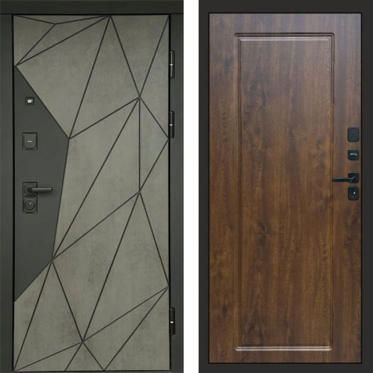 Входная дверь Termo-door Геометрия Бетон - Гранд Дуб