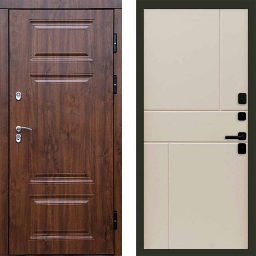 Входная дверь Termo-door Премиум Дуб - Горизонт Слоновая кость