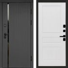 Входная дверь Termo-door Роял Графит - Классика Белое дерево