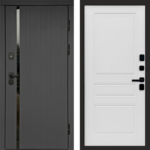 Входная дверь Termo-door Роял Графит - Классика Лиственница