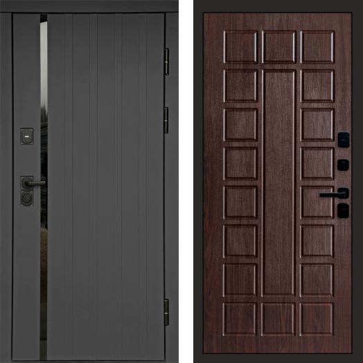 Входная дверь Termo-door Роял Графит - Престиж Венге