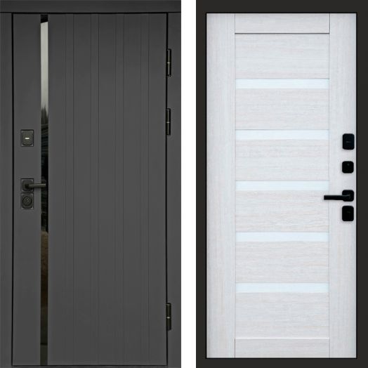 Входная дверь Termo-door Роял Графит - Царга Лиственница