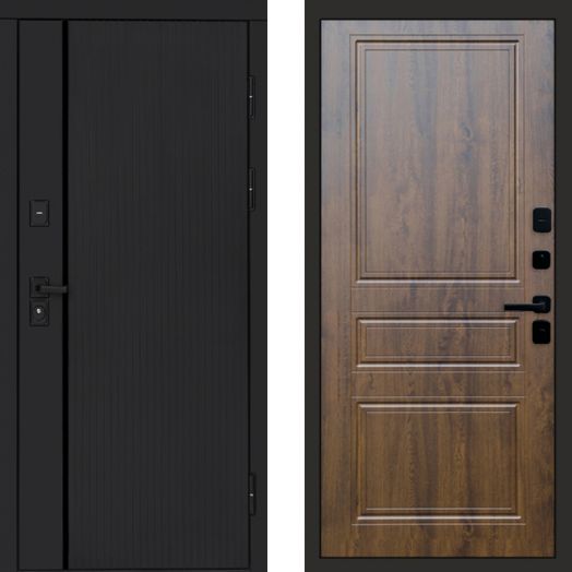 Входная дверь Termo-door Урбан Black - Классика Дуб
