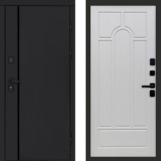 Входная дверь Termo-door Урбан Black - Арка Лиственница