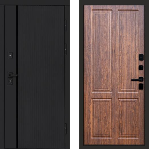 Входная дверь Termo-door Урбан Black - Орех стандарт