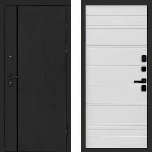 Входная дверь Termo-door Урбан Black - White Line