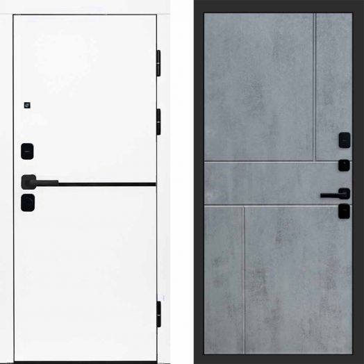 Входная дверь Termo-door Тренд WHITE - Горизонт Бетон темный