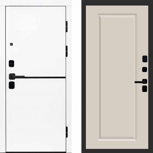 Входная дверь Termo-door Тренд WHITE - Гранд Слоновая кость