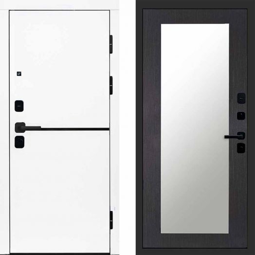 Входная дверь Termo-door Тренд WHITE - Зеркало триумф Венге