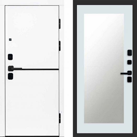 Входная дверь Termo-door Тренд WHITE - Зеркало триумф Белый софт