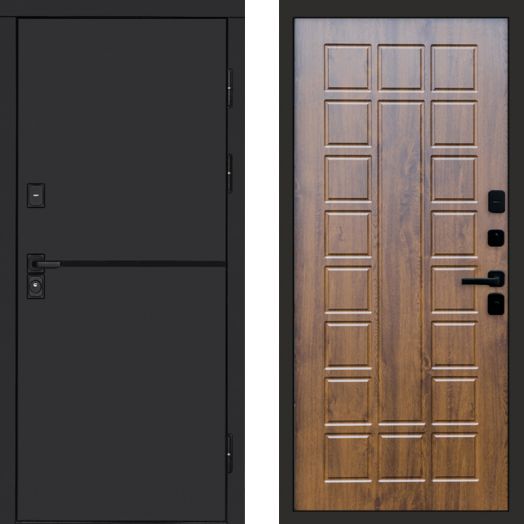 Входная дверь Termo-door Тренд Black - Престиж Дуб