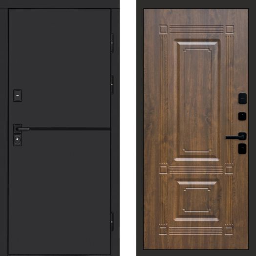 Входная дверь Termo-door Тренд Black - Мадрид Дуб