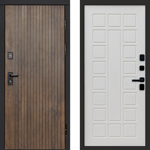 Входная дверь Termo-door Твист Ультра - Престиж Бежевый матовый