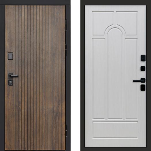 Входная дверь Termo-door Твист Ультра - Арка Лиственница