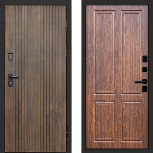 Входная дверь Termo-door Твист Ультра - Орех стандарт