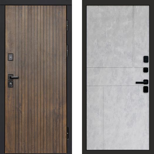 Входная дверь Termo-door Твист Ультра - Горизонт Бетон светлый