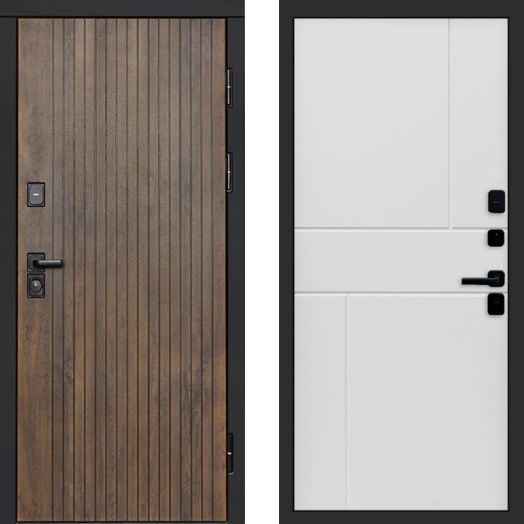 Входная дверь Termo-door Твист Ультра - Горизонт Белый