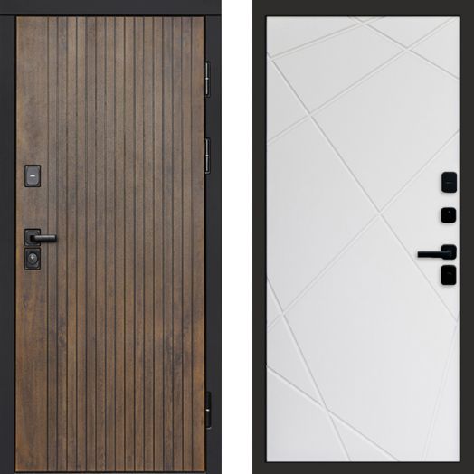 Входная дверь Termo-door Твист Ультра - Лучи Белый