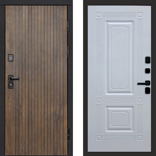 Входная дверь Termo-door Твист Ультра - Мадрид Белый софт