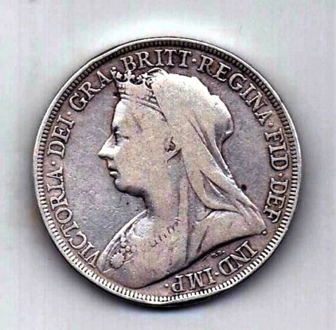 1 крона 1896 Великобритания Редкий год