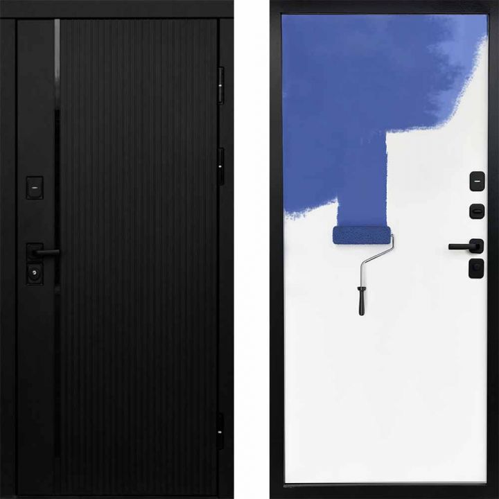 Входная дверь Termo-door Урбан Black - Грунт под покраску