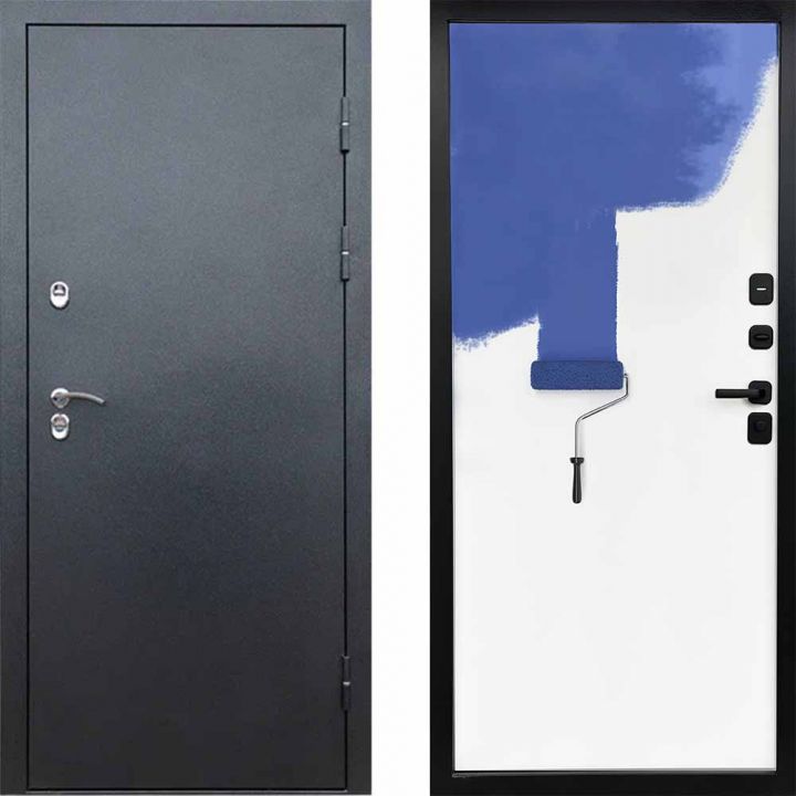 Входная дверь Termo-door Техно Графит - Грунт под покраску