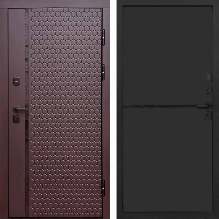 Входная дверь Termo-door Simple Шоколад - Нео Black