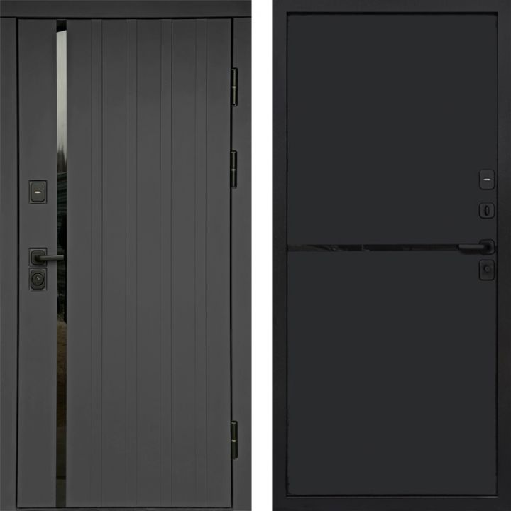 Входная дверь Termo-door Роял Графит - Нео Black