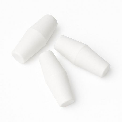 Пробка силиконовая (без канала) 14,5 двухконусная, белая, 100 штупак