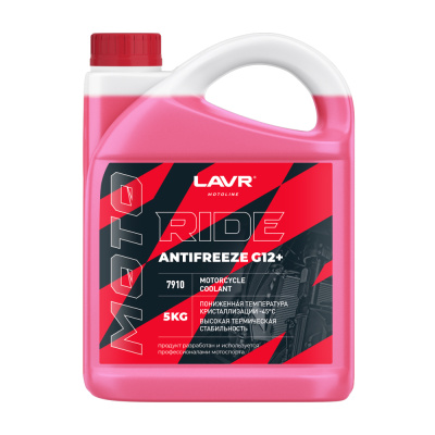 Lavr Antifreeze G12+ Ride Motoline, 5кг