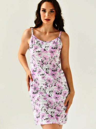 Сорочка ночная женская "Яблоневый цвет" (бретель) (розовый)