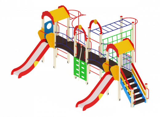 Детский игровой комплекс Городок Горка 1200 7200х5670х3000