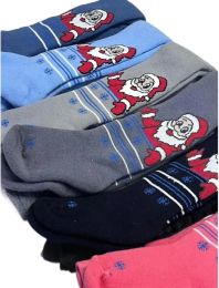 Детские махровые колготки "Дед мороз" С7821