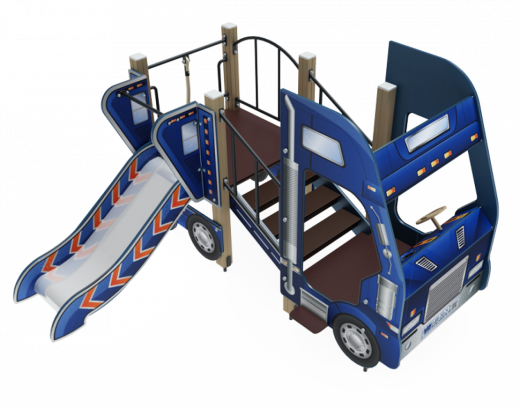 Детский игровой комплекс Грузовичок Горка 750 2670х2510х1800