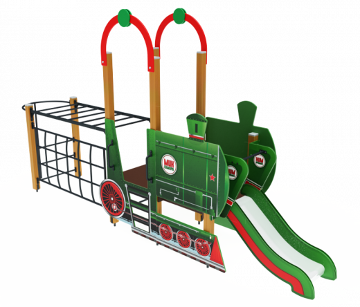Детский игровой комплекс Паровозик Горка 750 5850х2180х3000
