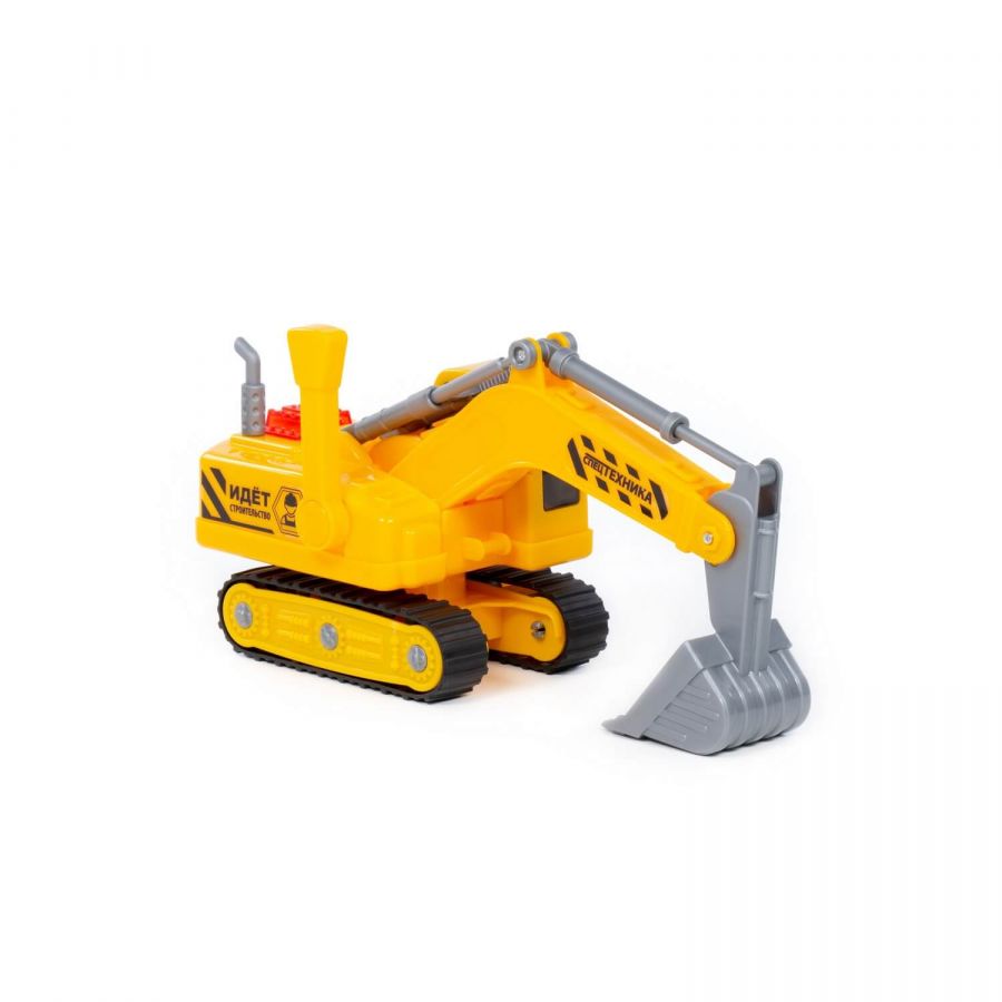 Гусеничный экскаватор "Профи" (со светом и звуком) (в сеточке)
